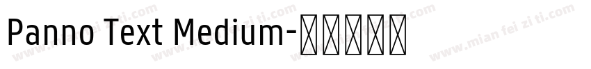 Panno Text Medium字体转换